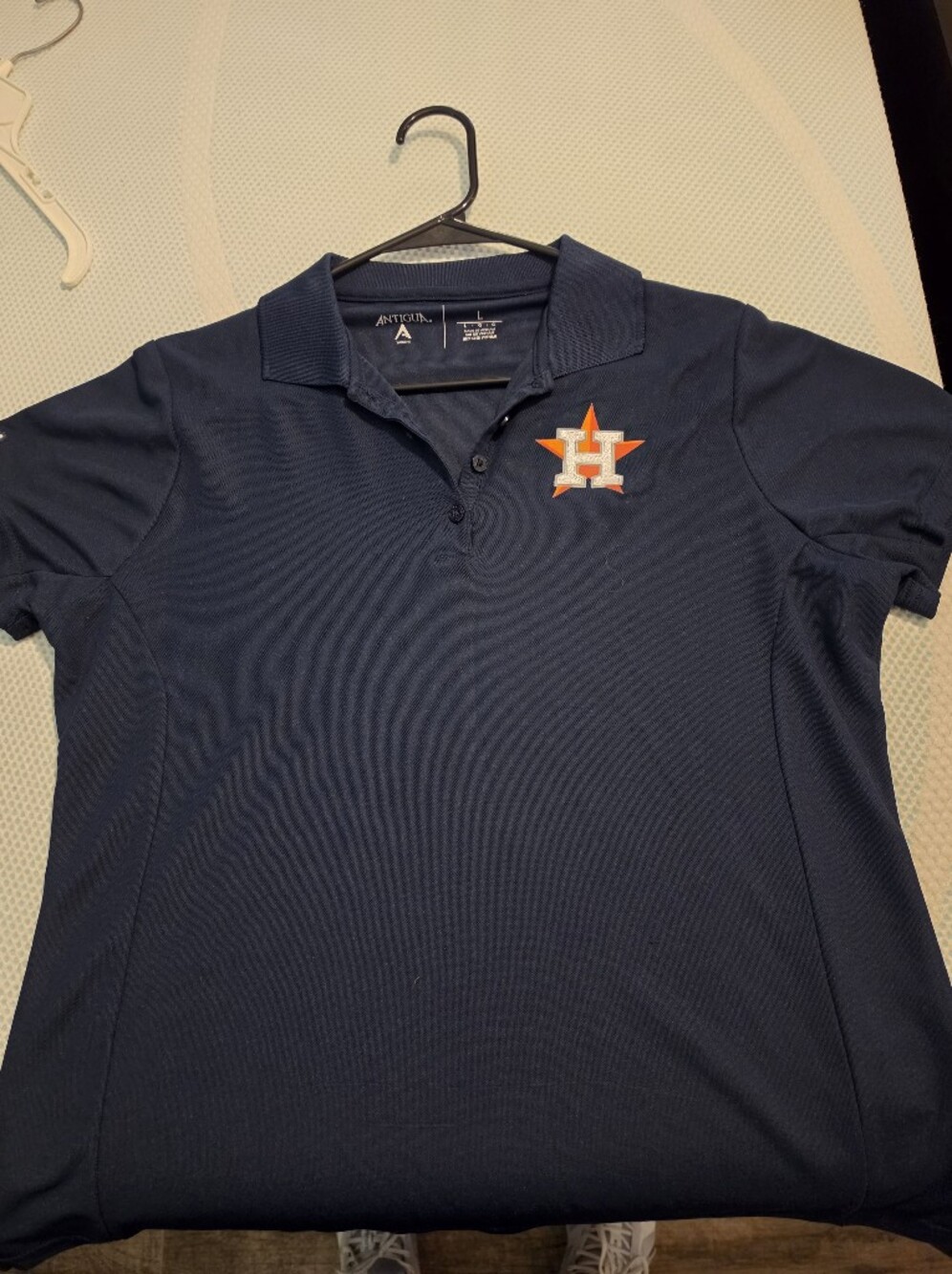 Houston Astros Navy And Orange Polos 2-Shirt Bundle